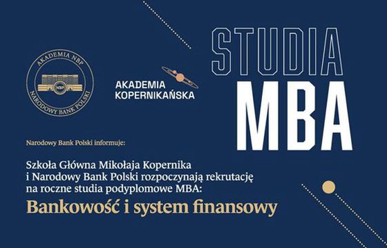 Akademia NBP zaprasza na studia MBA „Bankowość i system finansowy”