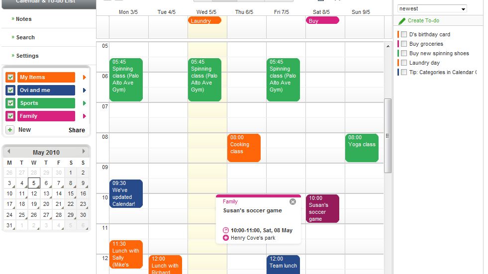 Ovi Calendar ? rozbudowane możliwości kalendarza dla Nokii 1