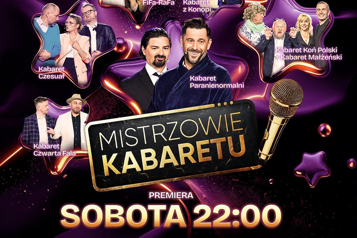 "Mistrzowie Kabaretu" wracają z 17. sezonem. Kabaret Koń Polski po raz pierwszy w Telewizji WP
