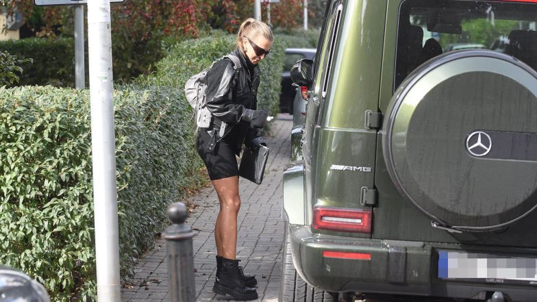 Anna Lewandowska w szortach i ramonesce