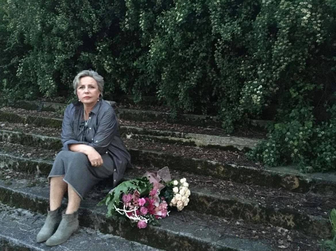 Krystyna Janda z wnuczkami