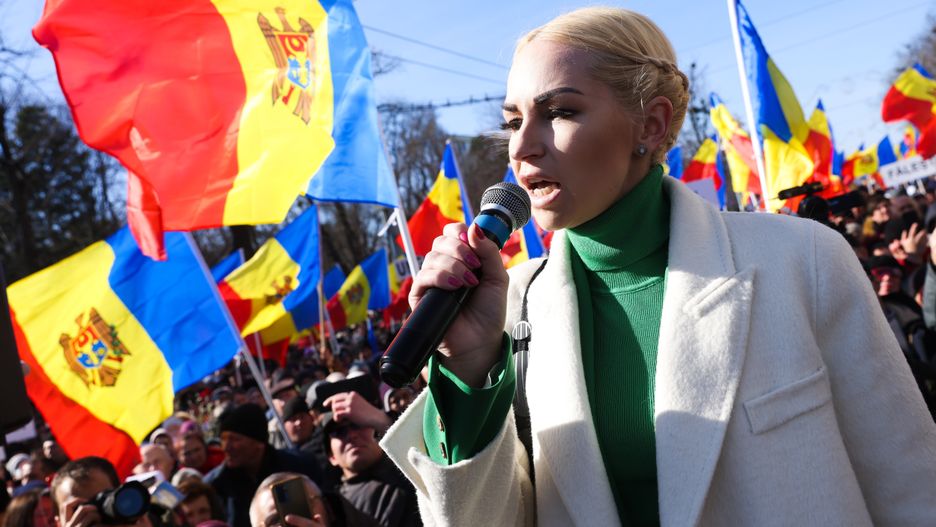Antyrządowa demonstracja zorganizowana przez partię Sor w Kiszyniowie