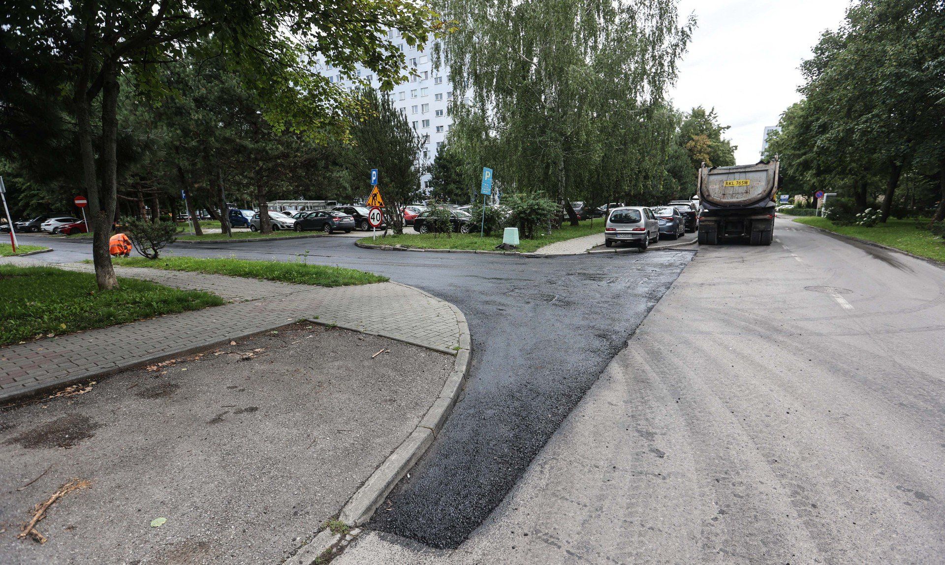 Trwa układanie nawierzchni na osiedlu Nowe Miasto w Rzeszowie