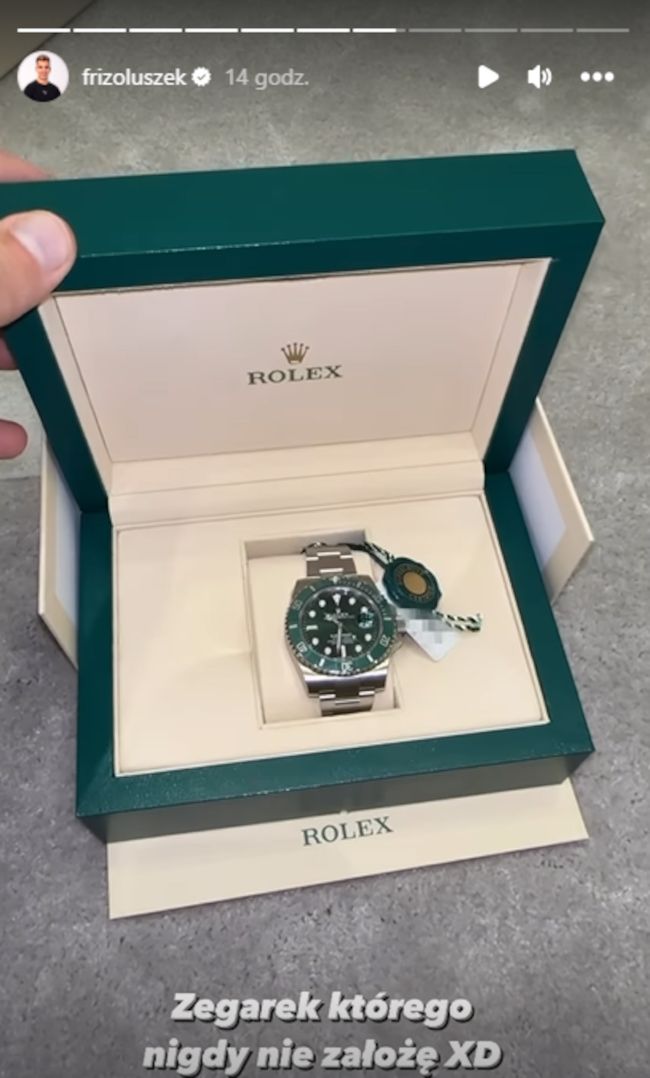 Friz chwali się nową inwestycją. Kupił Rolexa wartego 100 tysięcy złotych