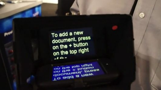 Miniprompter dla iPhone’a 1