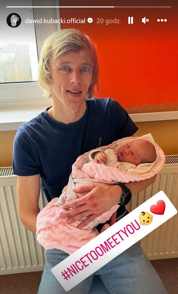 Dawid Kubacki z córką Mają