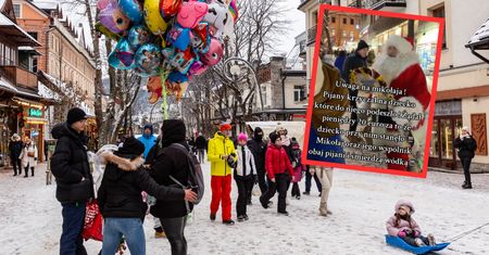 Fałszywy Mikołaj na Krupówkach. "Próbują wykorzystać turystów"