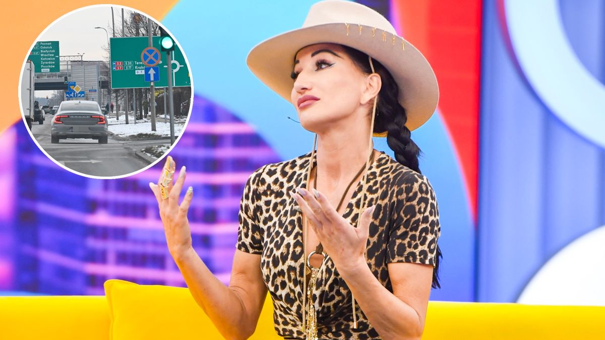 Justyna Steczkowska łamie przepisy drogowe