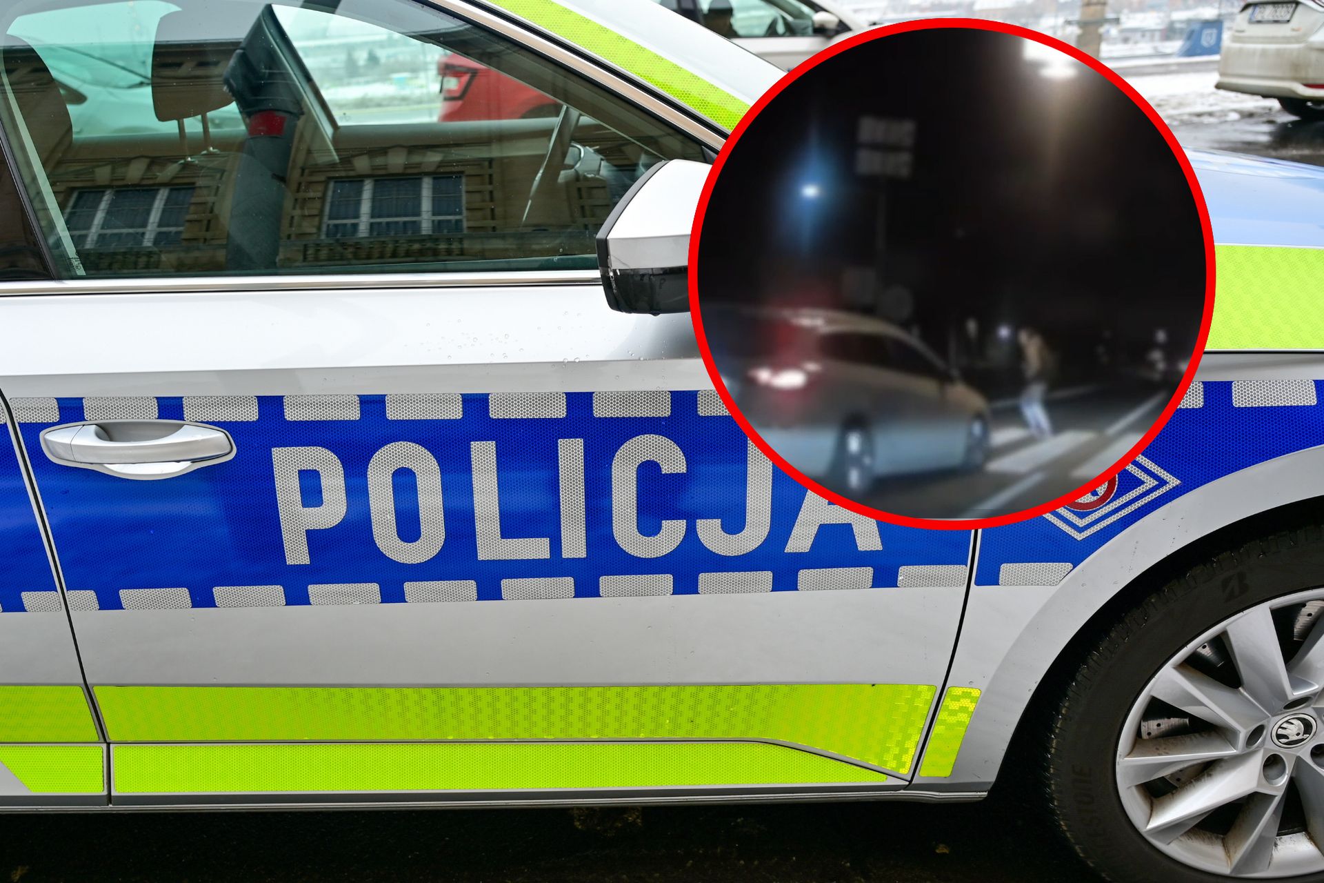 O krok od wypadku. Kierowca ledwo zwolnił, dostał duży mandat