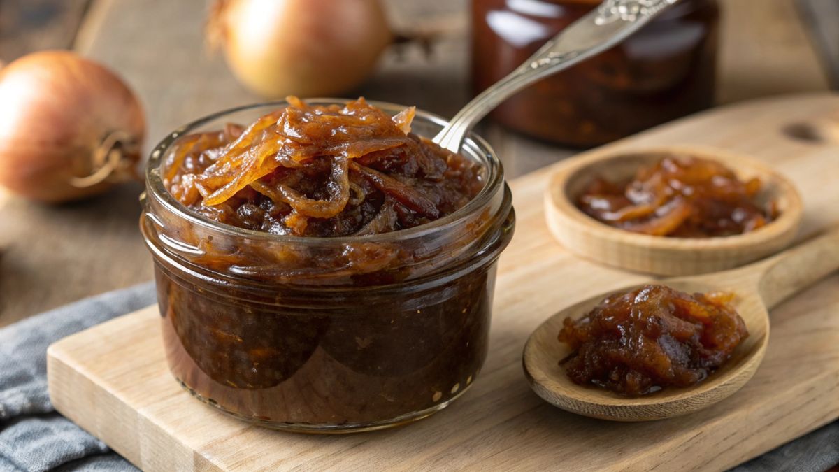 Cebula karmelizowana w słoiku