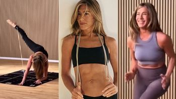 56-letnia Jennifer Aniston wyciska siódme poty i chwali się TWARDYM JAK SKAŁA brzuchem. Niezła forma?