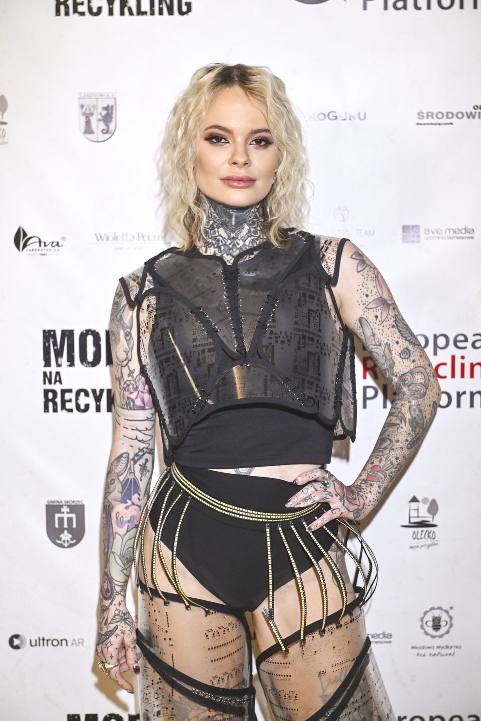 Monika Miller podczas finału 5. edycji "Mody na recykling"