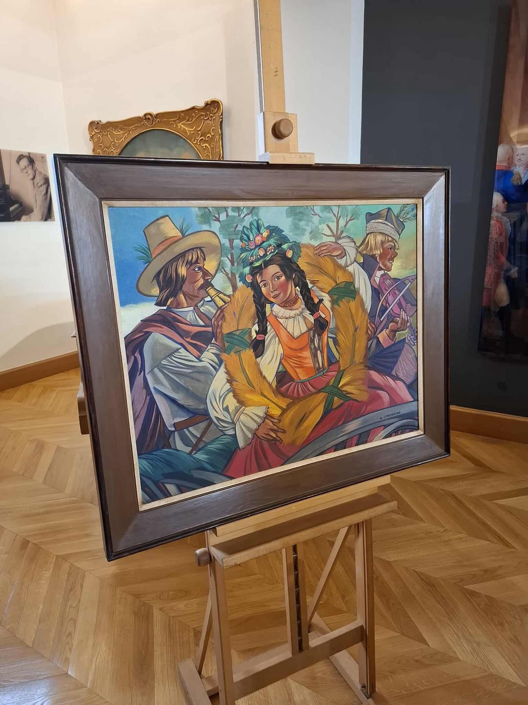 Obrazy z wystawy "Monachijczycy" w Muzeum Narodowym w Lublinie 