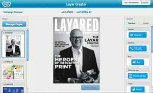 Bardzo prosty kreator Interactive Print Layar (Fot. Layar)