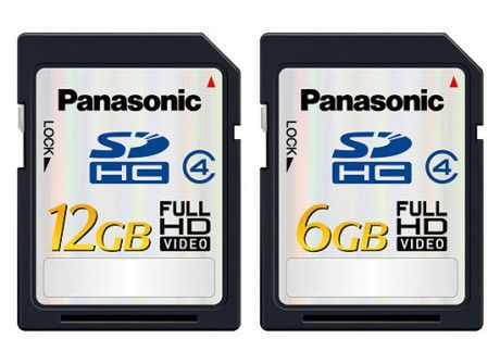 6 i 12 GB pojemności w kartach SDHC od Panasonica 1