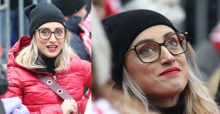 Justyna Żyła kibicuje Piotrowi pod skocznią (ZDJĘCIA)