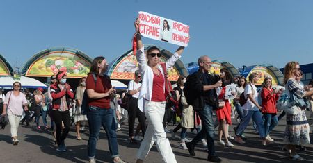 Białoruś. Protest kobiet w Mińsku. Masowe zatrzymania