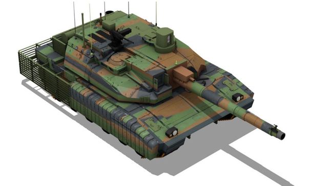 Wizja artystyczna zmodernizowanego czołgu Leclerc XLR