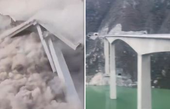 Zawalił się nowy most w Chinach. Runął fragment konstrukcji