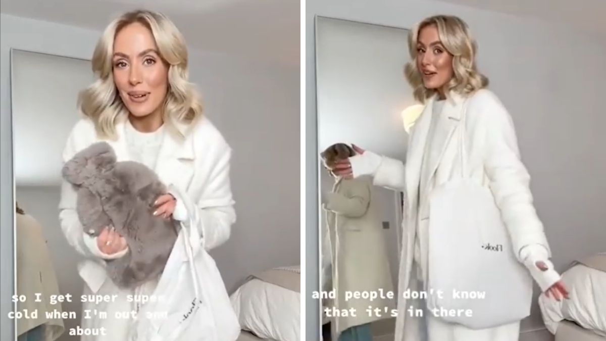 Kobieta jest odporna na mróz dzięki temu gadżetowi!