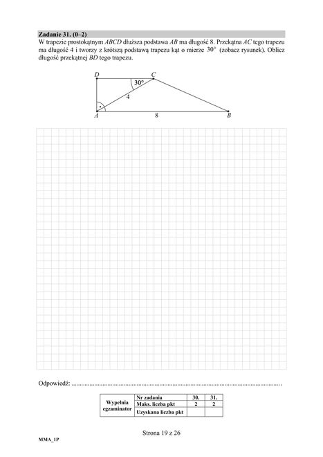 Matura z matematyki 2019