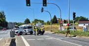 Zgłobice: Poważny wypadek. Motocyklista i 15-letni pasażer trafili do szpitala