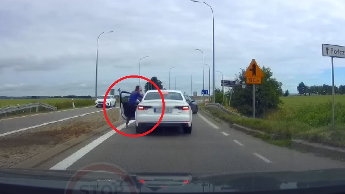 Do awantury doszło na drodze prowadzącej na Hel