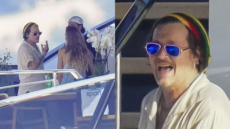 Johnny Depp z tajemniczą blondynką na jachcie w Saint-Tropez