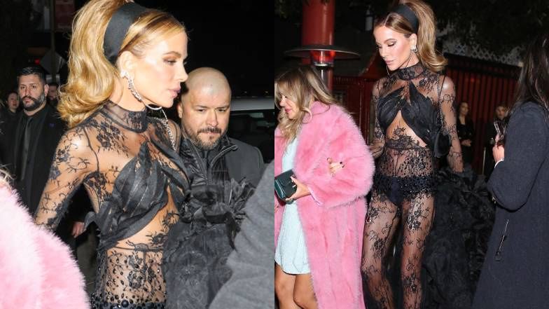 Ultraszczupła Kate Beckinsale w koronkowym kombinezonie