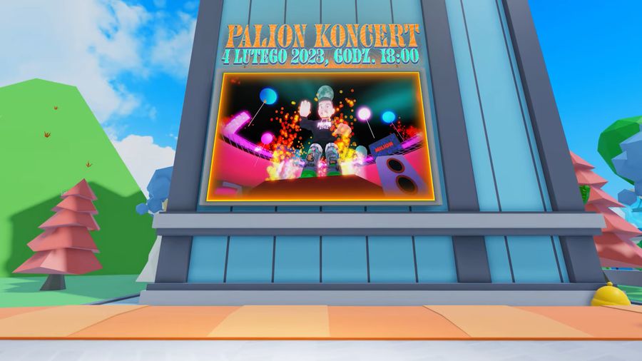 Pierwszy koncert w grze Roblox Paliona