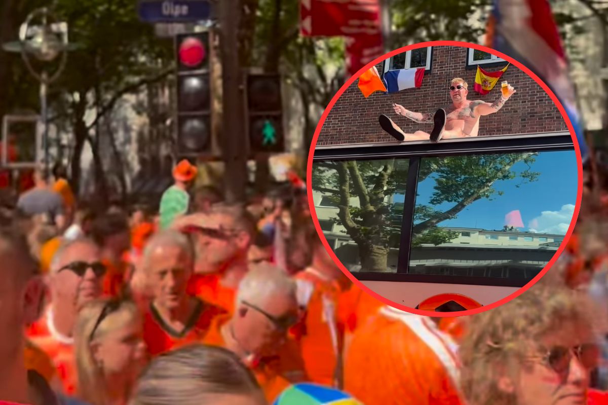 Dutch fan's rooftop stunt steals show before Euro 2024 semi-final