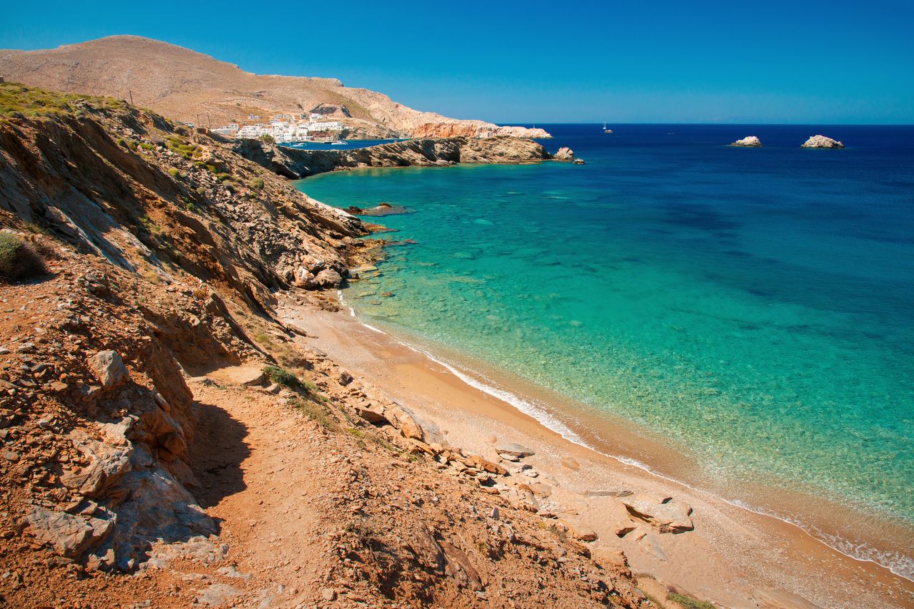 There are many beautiful beaches on Folegandros.