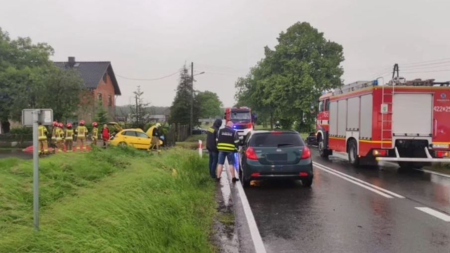 Wypadek w Pokrzywnicy