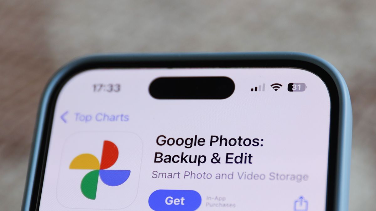Google Photos on App Store is seen in this illustration photo taken in Poland on August 8, 2024. (Photo by Jakub Porzycki/NurPhoto via Getty Images)