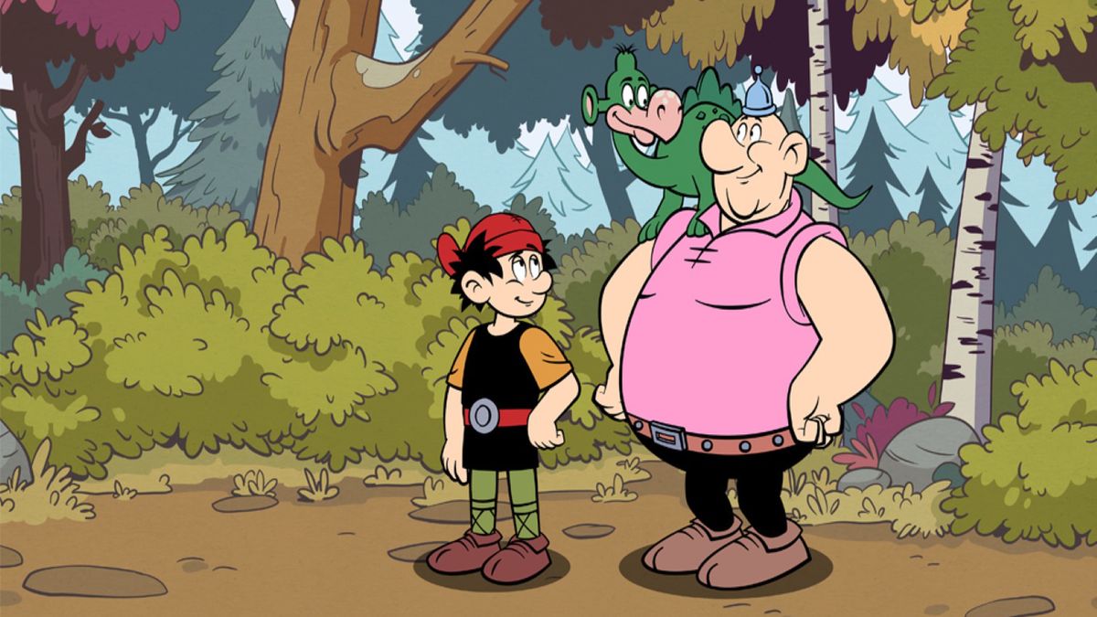 Kadr z serialu "Kajko i Kokosz"