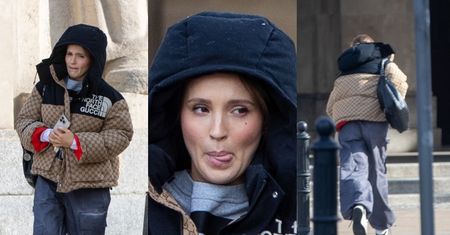 Sprinterka Marina Łuczenko przebiega NA CZERWONYM świetle w centrum Warszawy w stylizacji za kilkadziesiąt tysięcy (ZDJĘCIA)