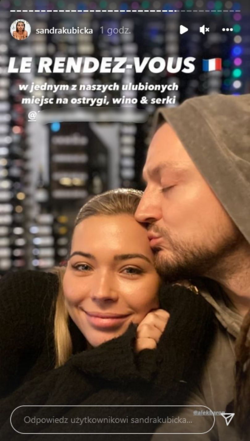 Romantyczna randka Sandry Kubickiej i Barona