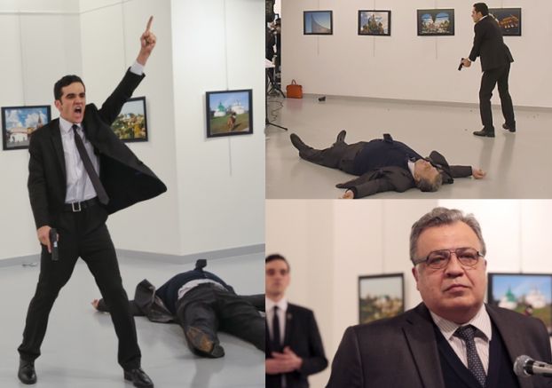 Tak wyglądał zamach na ambasadora Rosji w Turcji