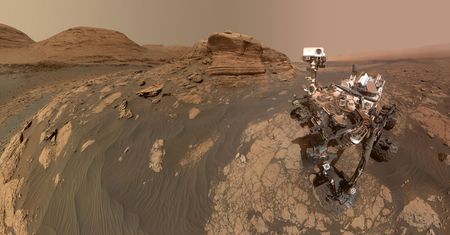 Łazik Curiosity zrobił ogromne selfie podczas swojej wycieczki po Marsie