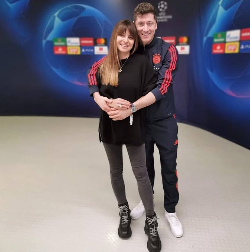 Anna i Robert Lewandowscy w 2016