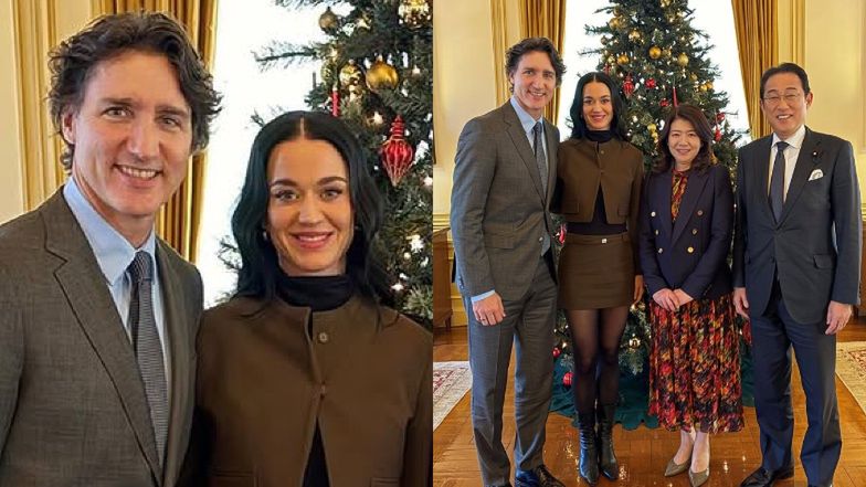 Katy Perry i Justin Trudeau na spotkaniu w Japonii