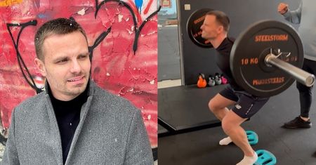 Marcin Hakiel haruje z synem na siłowni, prezentując imponującą muskulaturę (WIDEO)