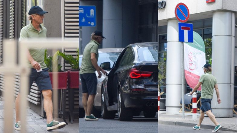 Andrzej Chyra zaparkował BMW na zakazie