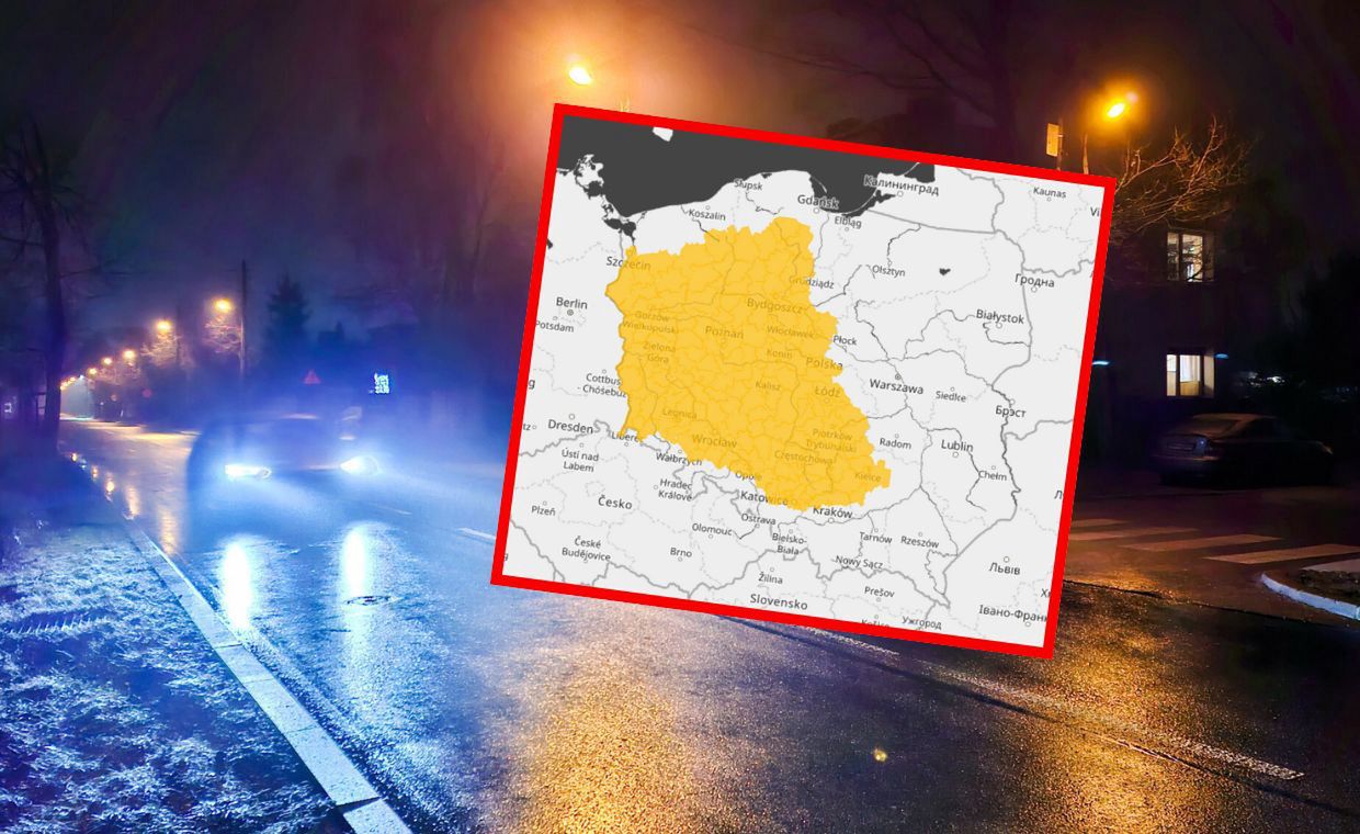 wiadomości,aktualności,WP Wiadomości Ostrzeżenia zaczną obowiązywać w nocy. Pół Polski na pomarańczowo