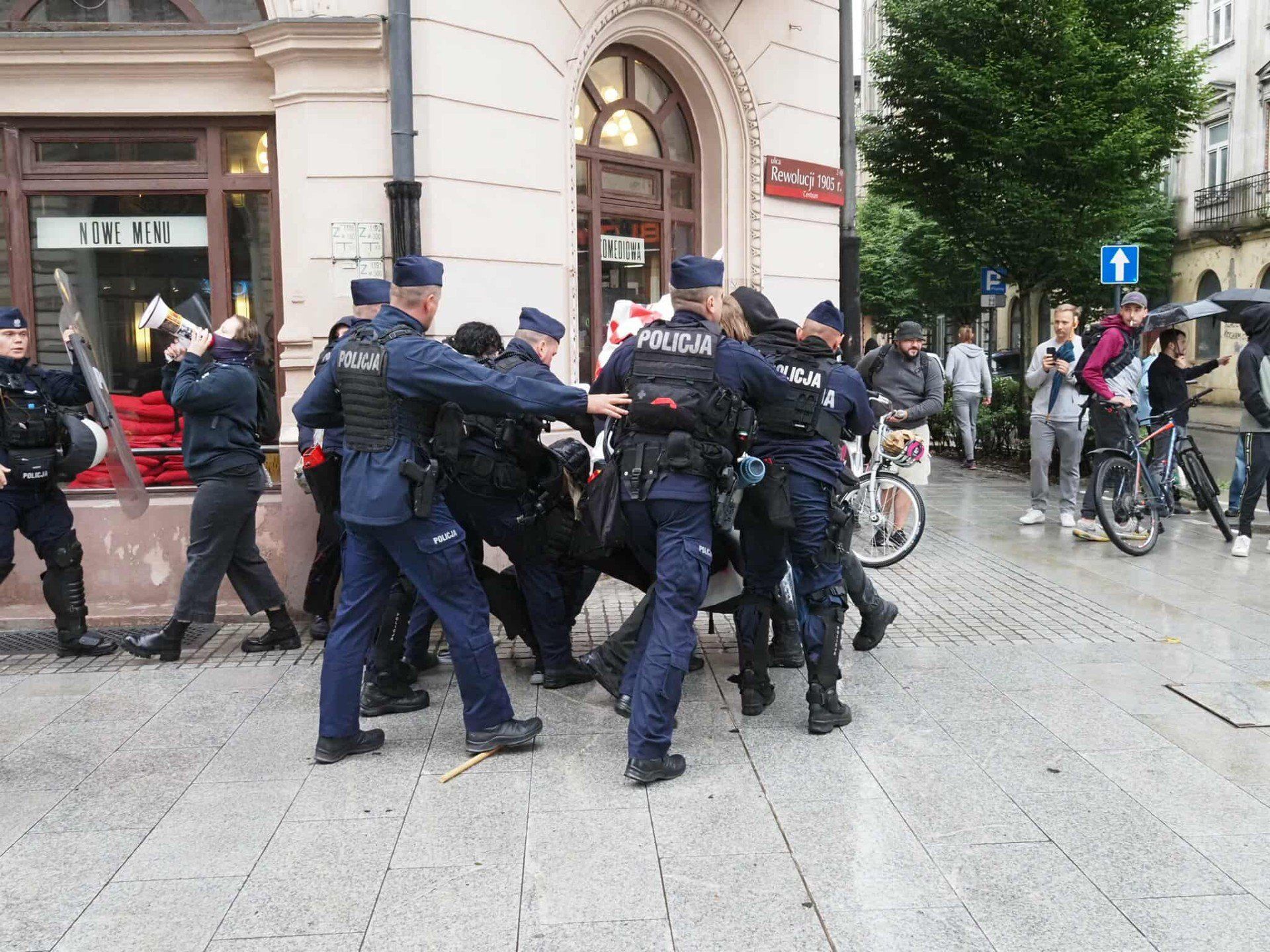Marsz przeciwko imigrantom w Łodzi