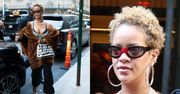 Odmieniona Rihanna paraduje w futrze po Nowym Jorku. Do twarzy jej w nowej fryzurze? (ZDJĘCIA)