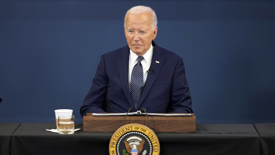 Temporary
President Joe Biden listens during a visit to the D.C. Emergency Operations Center, Tuesday, July 2, 2024, in Washington. (AP Photo/Evan Vucci)
Evan Vucci