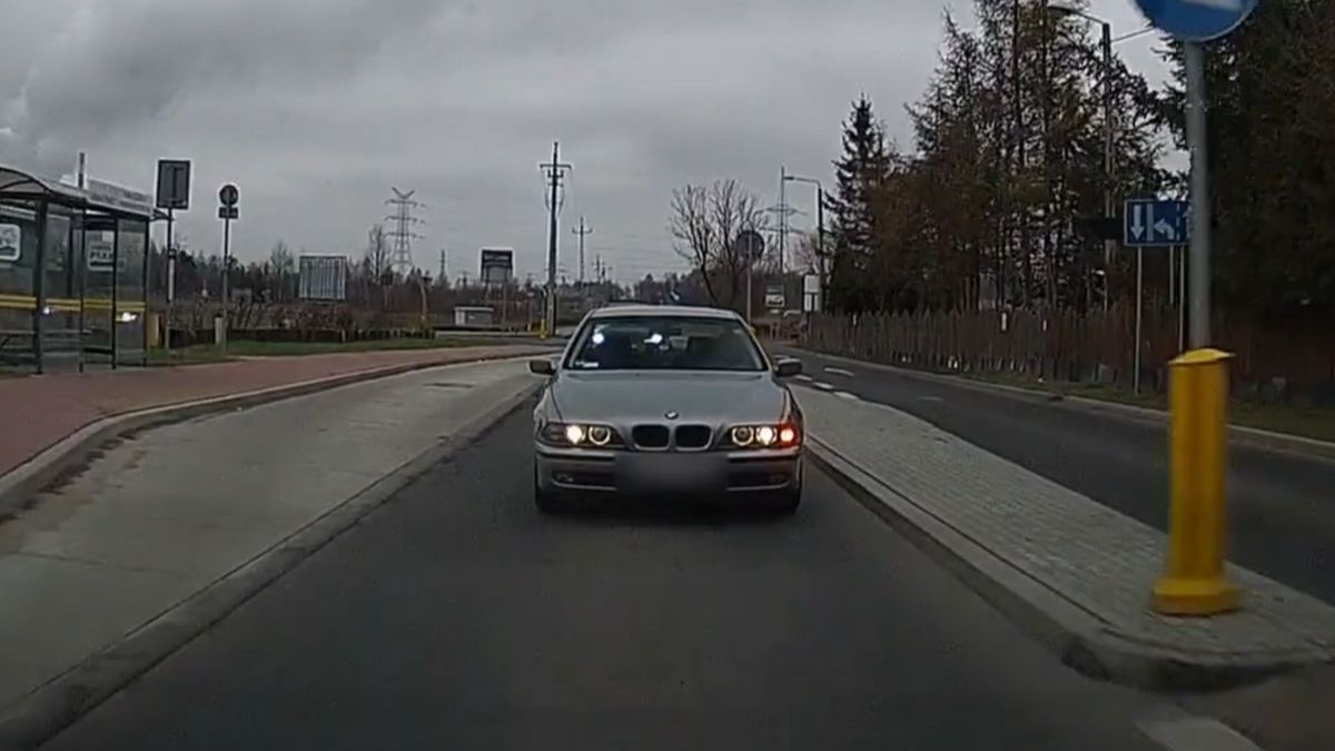Młody kierowca bmw przepisy miał za nic
