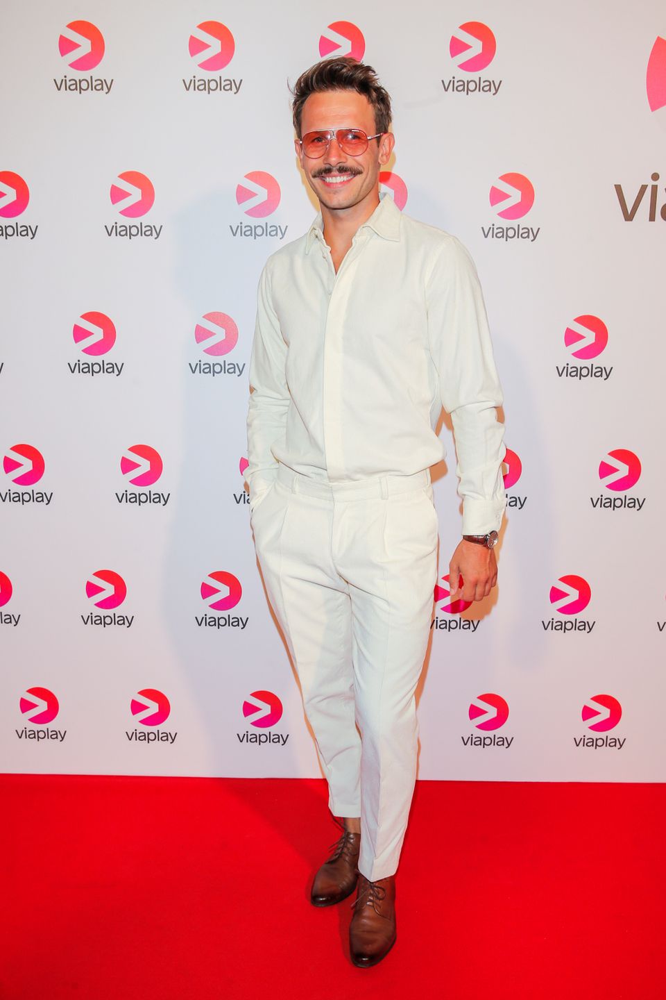 Mateusz Banasiuk na evencie platformy Viaplay