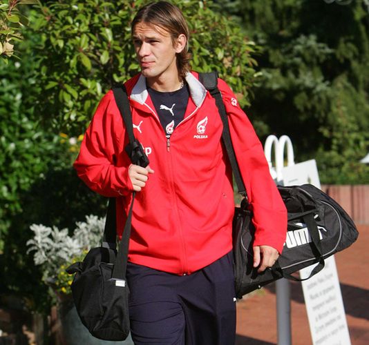 Krzysztof Łągiewka na zgrupowaniu reprezentacji Polski